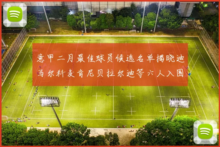 意甲二月最佳球员候选名单揭晓迪马尔科麦肯尼贝拉尔迪等六人入围